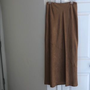 Suede skirt